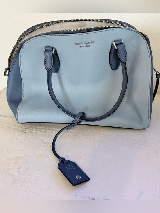 kate spade Handbags - kate spade Two-Tone Light Blue Leather Handbag